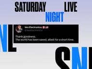 A fan's reaction to Saturday Night Live getting delayed (Image via Twitter/Sportskeeda)
